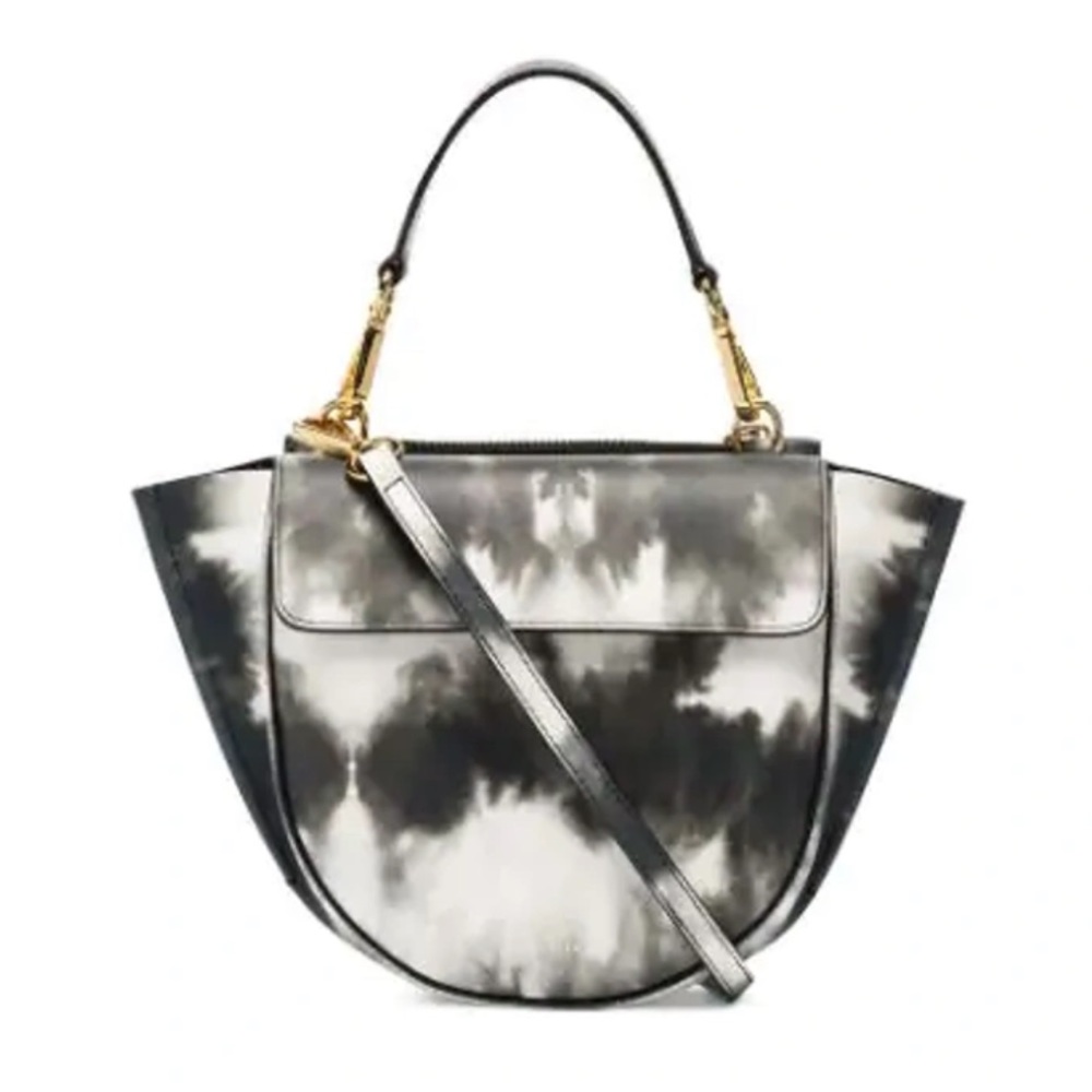Wandler Black And White Hortensia Mini Leather Shoulder Bag